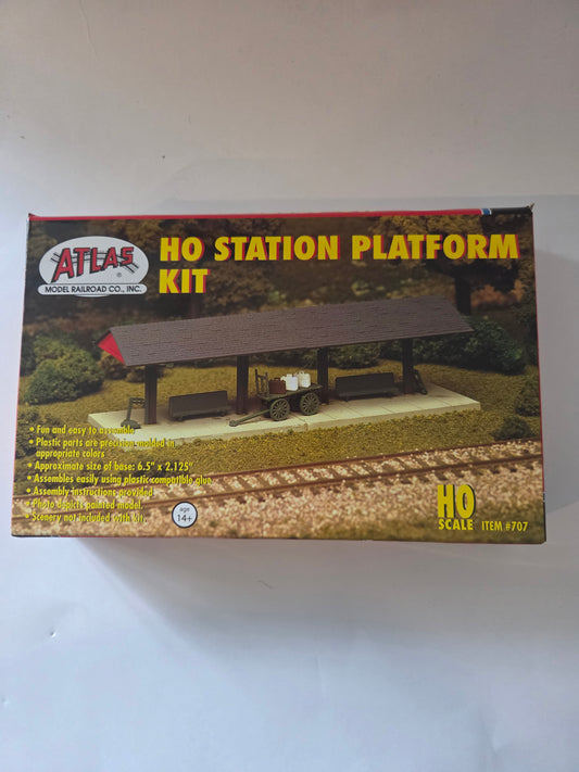 Atlas HO 707 Building Station Platform - Kit 2-1/8 x 6-1/2" 5.4 x 16.3cm