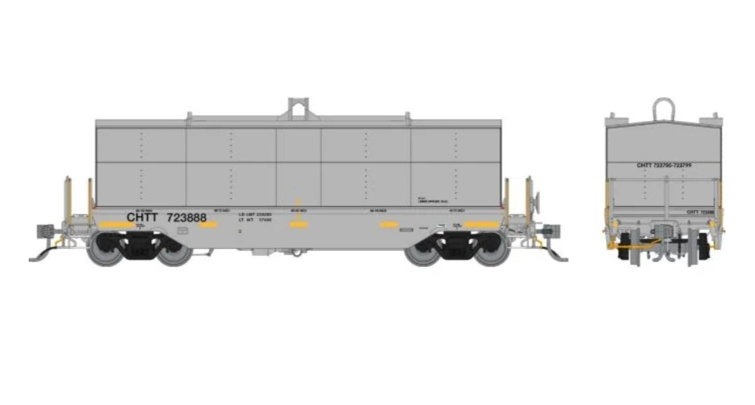 Rapido HO 168002-6 Coil Car Gray Chicago Heights Terminal & Transfer #723896