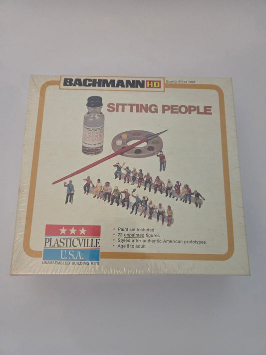 Bachmann HO Scale Scenery Bachmann Plasticville 2914 HO 1/87 Scale Sitting People Figures