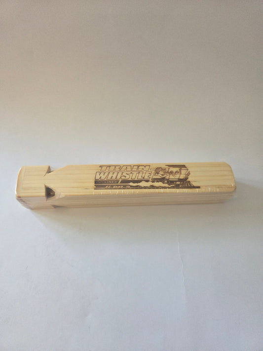 Model railroad tools and supplies - Brooklyn Peddler HO 7 4-Tone Pine Wood Train Whistle