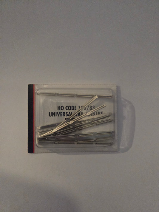 HO scale model railroad track - Atlas HO 170 Track Universal Rail Joiners Nickel-Silver (for Code 100 or Code 83 Rail) pkg(48)