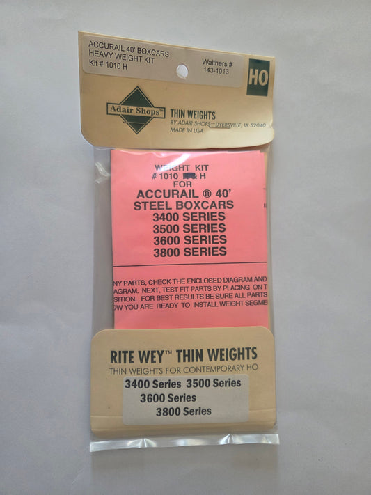 Weight Kit HO for Accurail 40' Boxcars