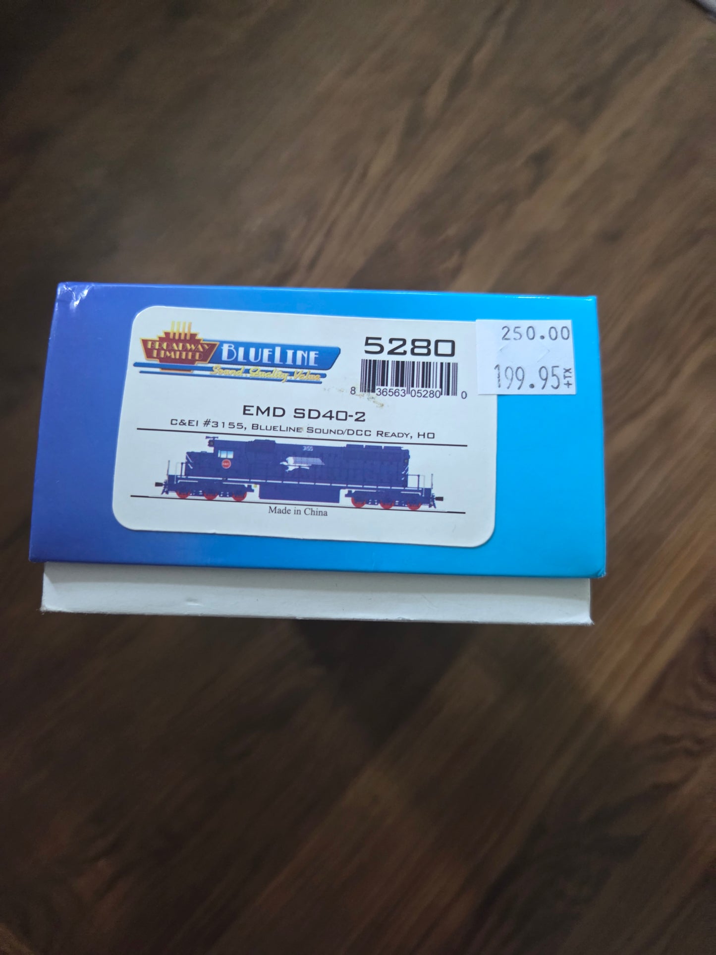 Broadway Limited HO 5280 Locomotive EMD SD40-2 Low Nose C&EI #3155 (DC Sound/DCC Ready)