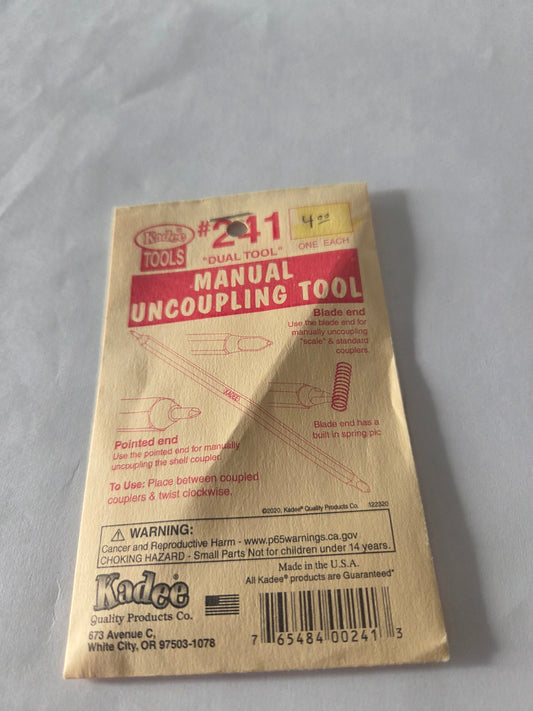 Kadee HO 241 Tool Manual Uncoupling Tool and Spring Pic