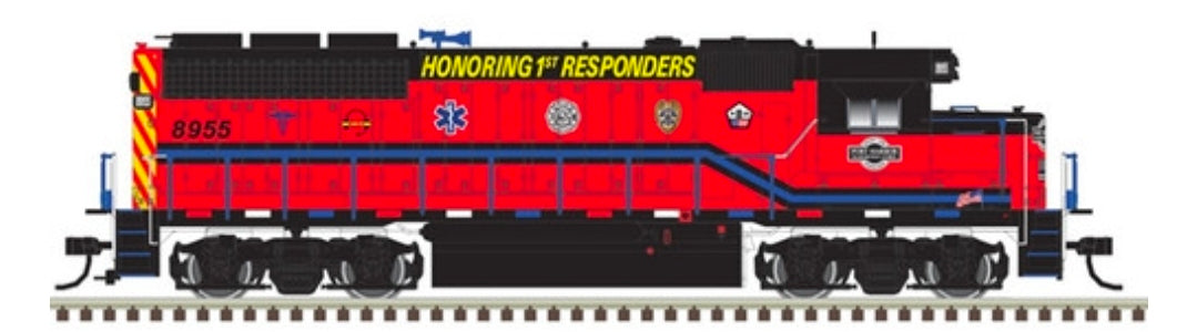 Atlas HO 10004012 Diesel Locomotive "1st Responders" GP40 Port Harbor #8955