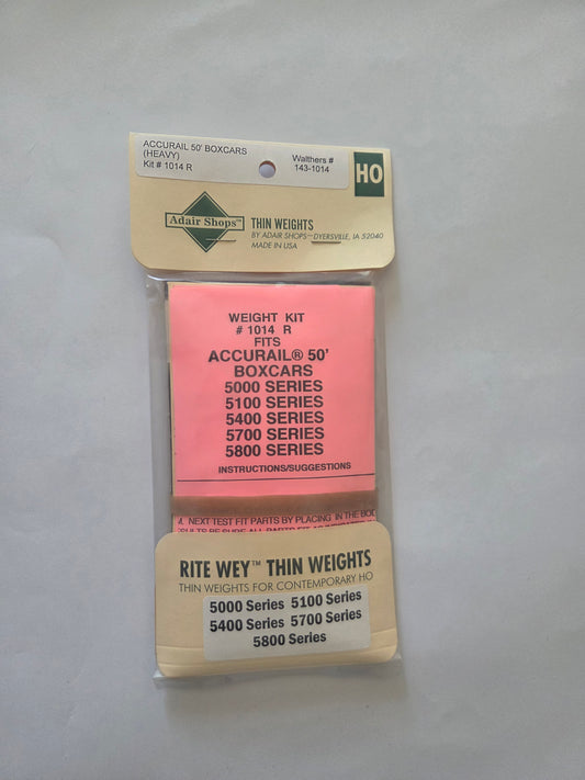 Weight Kit HO for Accurail 50' Boxcars