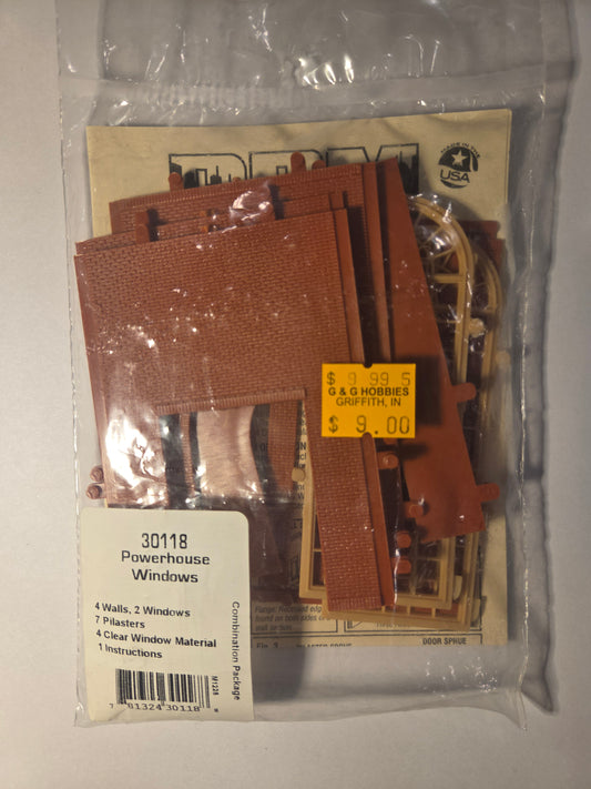 Woodland Scenics HO Scale Powerhouse Windows