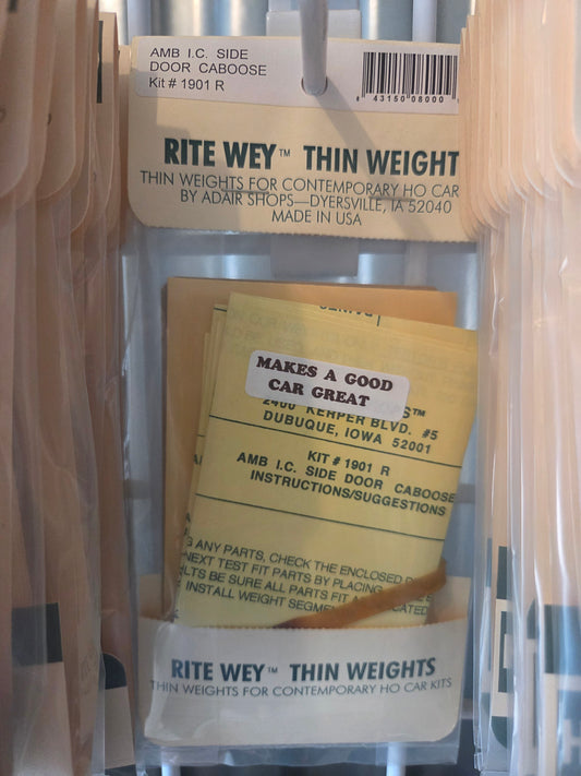 Weight Kit HO for AMB IC Side Door Caboose