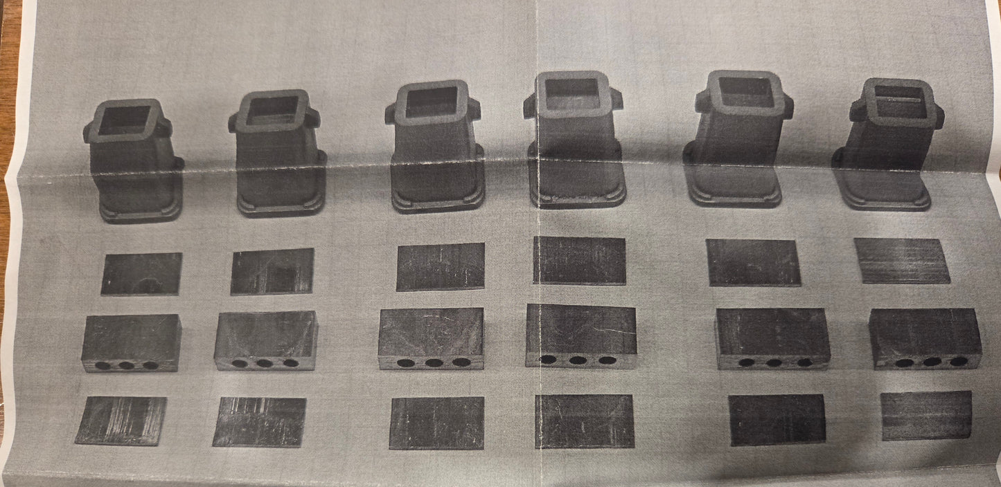 11+ Ton Ingot Mold with Stool (Corrugated) Weight Kit (6 pack)