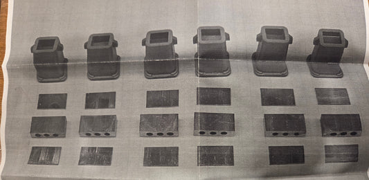 11+ Ton Ingot Mold with Stool (Corrugated) Weight Kit (6 pack)