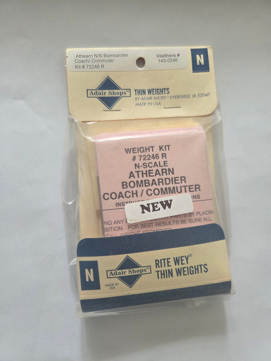Weight Kit HO for Athearn Bombardier Coach / Commuter
