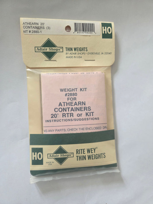 Weight Kit HO for Athearn 20' Containers (3 pack)