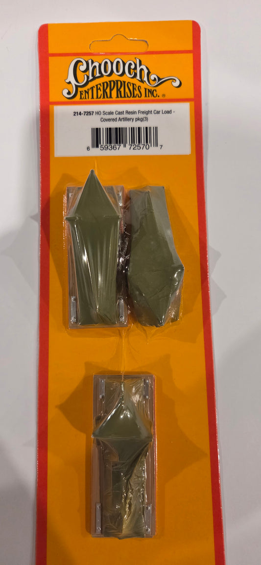 Chooch HO Scale covered artillery 3/ Load resin load