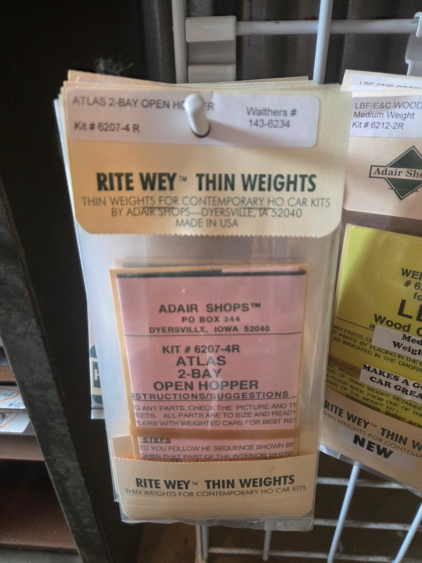 Weight Kit HO for Atlas 2-Bay Open Hopper