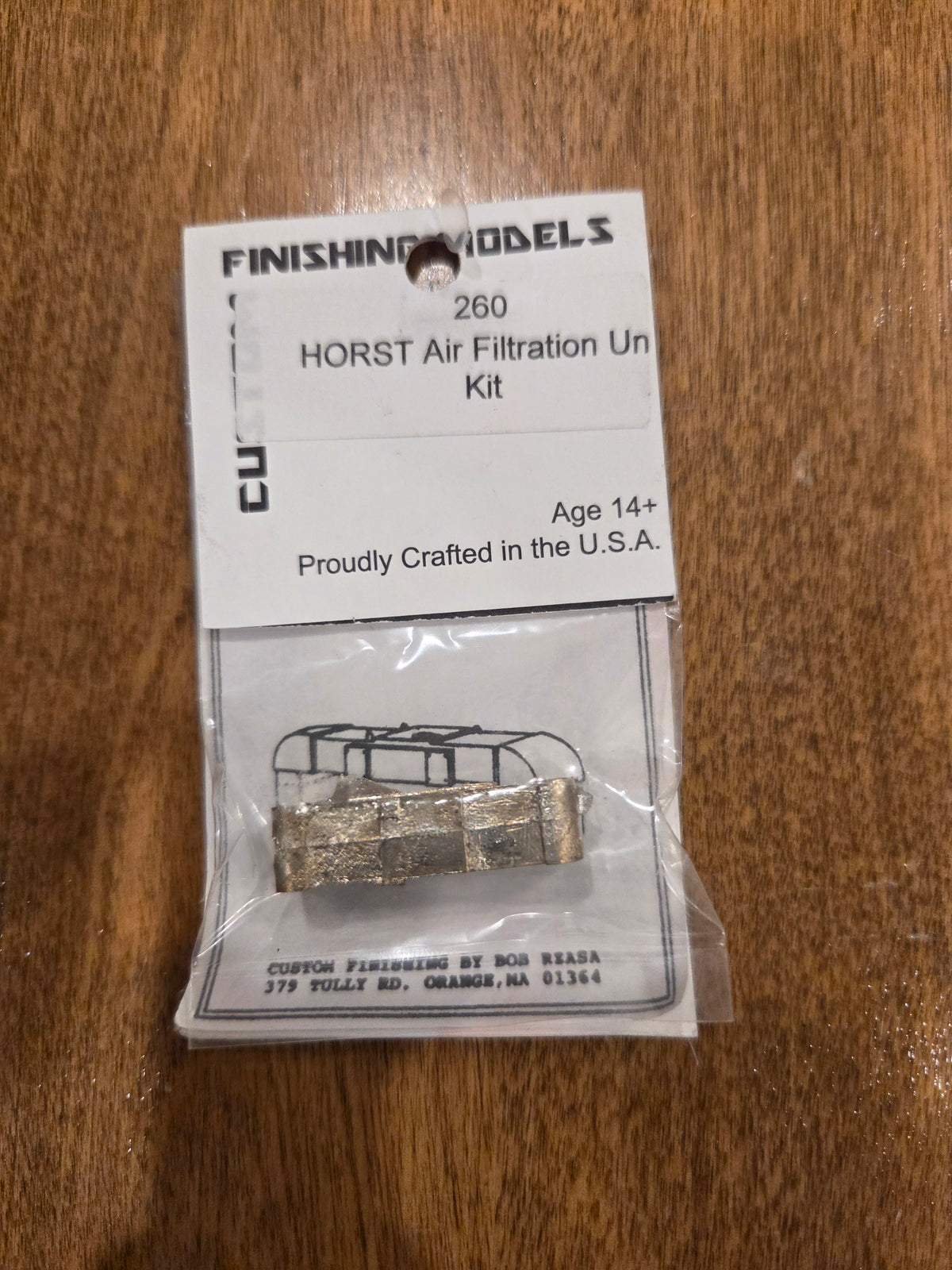 Custom Finishing #260 HORST Air Filtration Unit (Oxyoke filters) EMD HO Scale