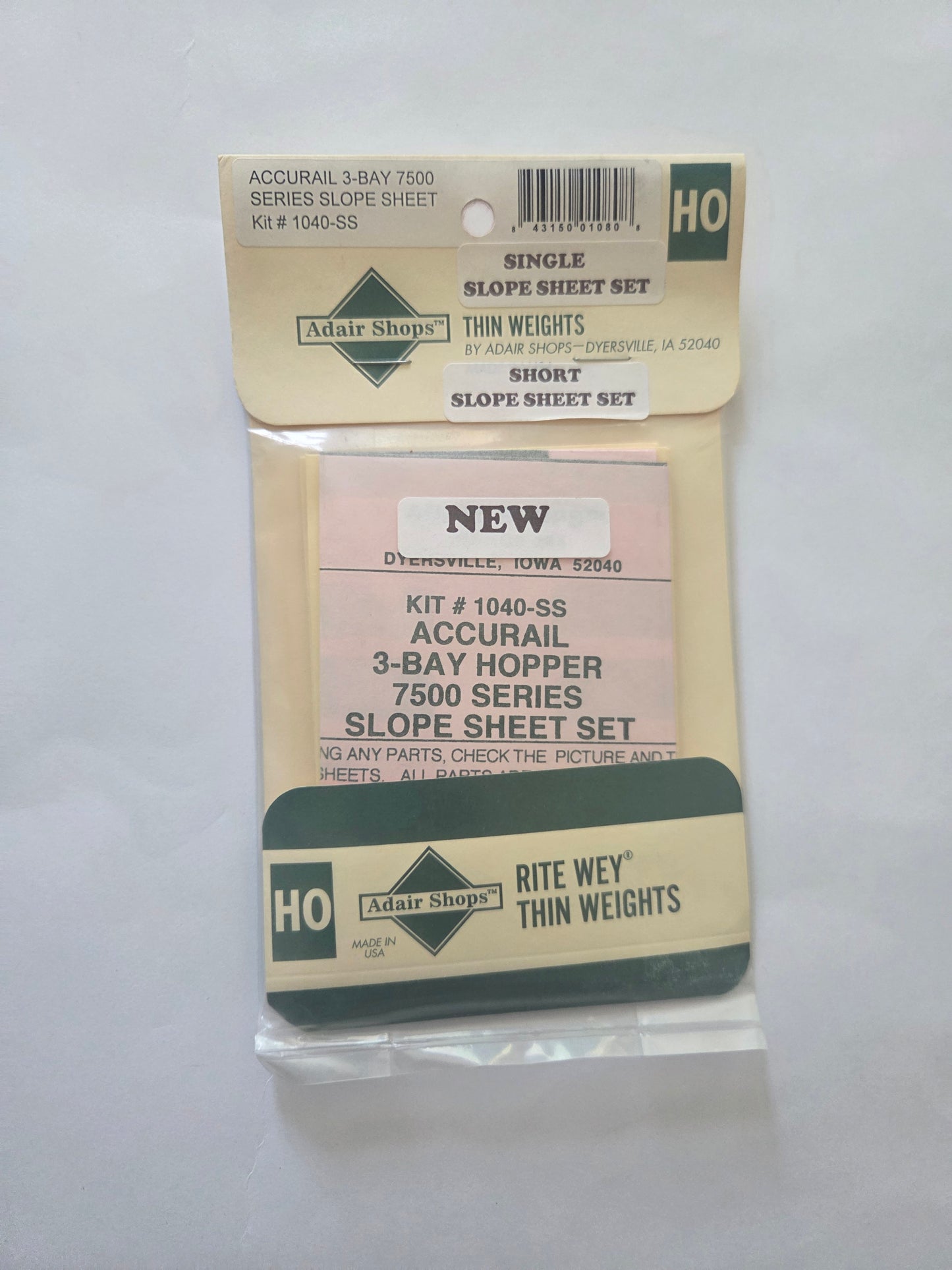 Weight Kit HO Scale for Accurail Triple Hopper