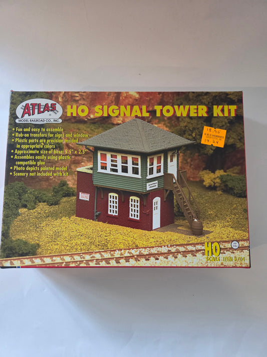 Atlas HO 704 Building Signal Tower Kit - 2-5/8 x 3-1/8" 6.5 x 14cm