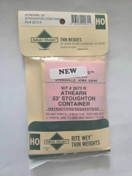 Weight Kit HO for Athearn 3' Stoughton Container