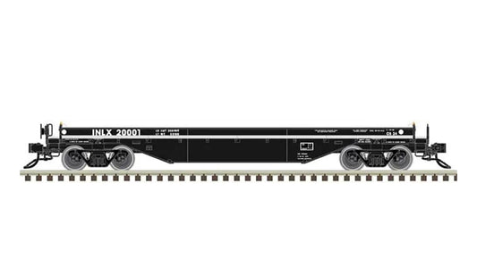 Atlas HO 20005607 Coil Steel Car with Fishbelly Side Sill, No Cover, Black - Ready to Run Inland Steel #20135
