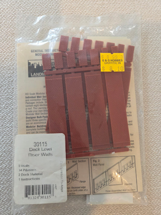 Woodland Scenics HO Scale Dock Level Riser Walls