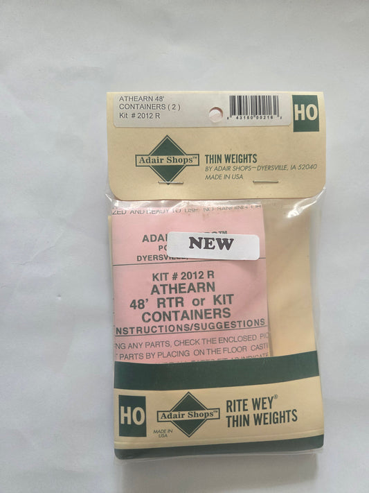 Weight Kit HO for Athearn 48' Containers (2 pack)