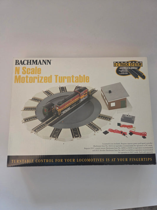 Bachmann N Scale Track Motorized Turntable E-Z Track Kit - 7-1/2" 19.1cm Diameter, 5-1/2" 14cm Bridge