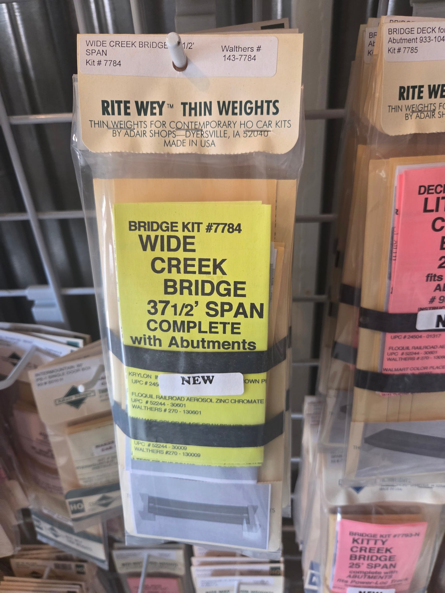 Weight Kit HO for Wide Creek Bridge Span 37 1/2' Span with abutments