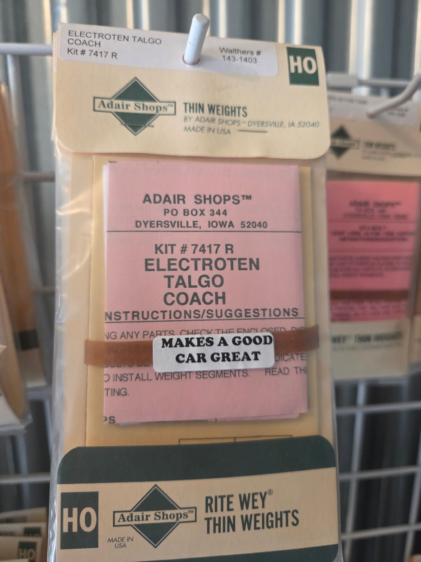 Weight Kit HO for Electroten - Talgo Cars Coach