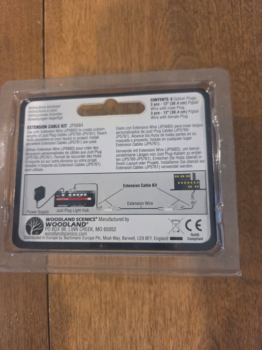 Woodland Scenics jp5684 - Just Plug - Extension Cable Kit - view 2