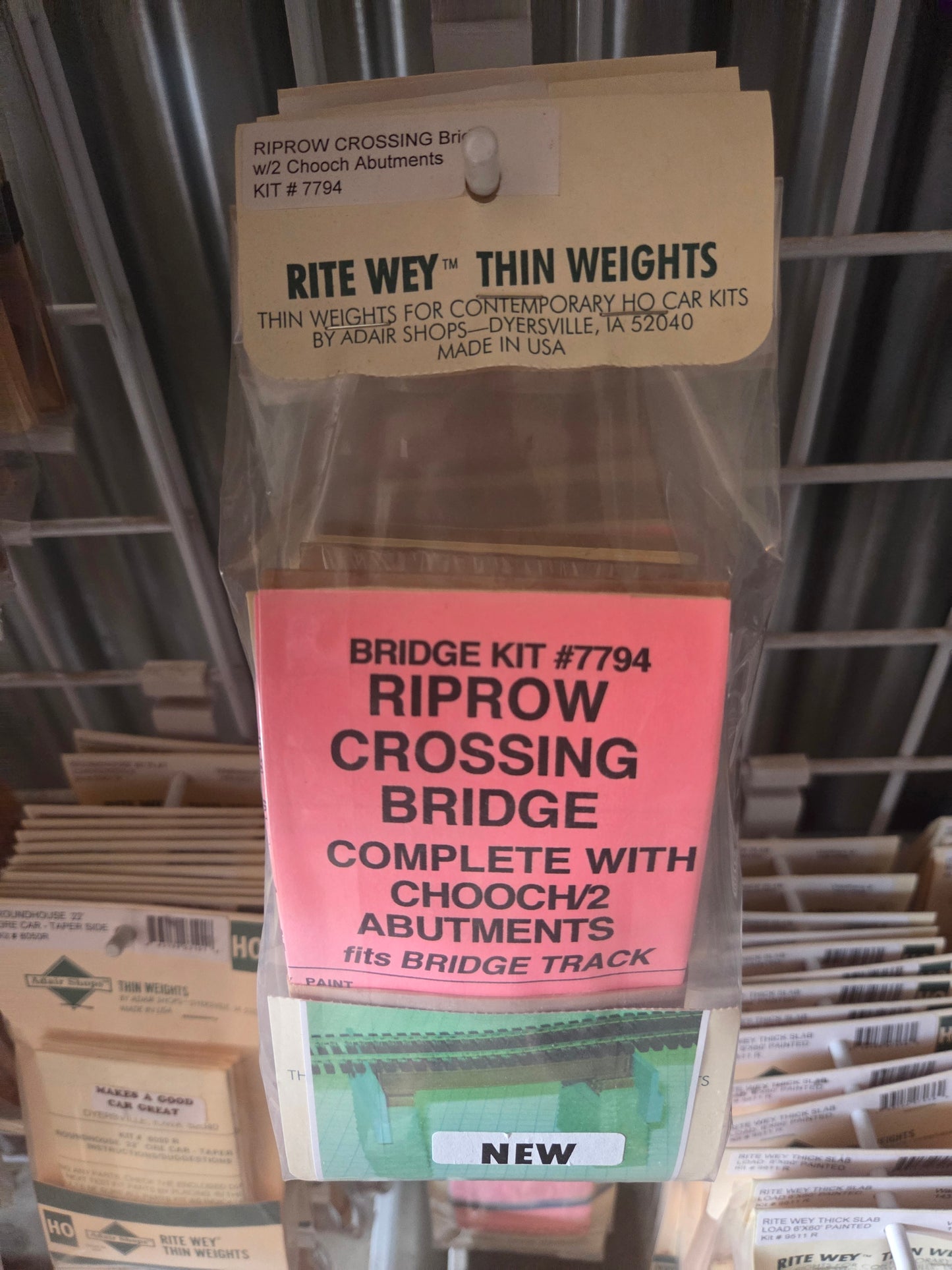 Weight Kit HO for Riprow Crossing Bridge w/ 2 Chooch Abutments