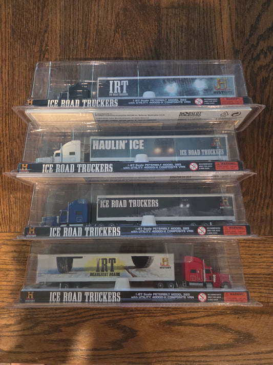 Norscot HO 5861x Vehicle Peterbilt 389 with Utility Van (set of 4) Ice Road Truckers