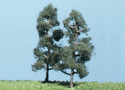 Woodland Scenics HO TK 14 Scenery Vintage 2 3/4" Softwood Pine Trees (5 Trees)