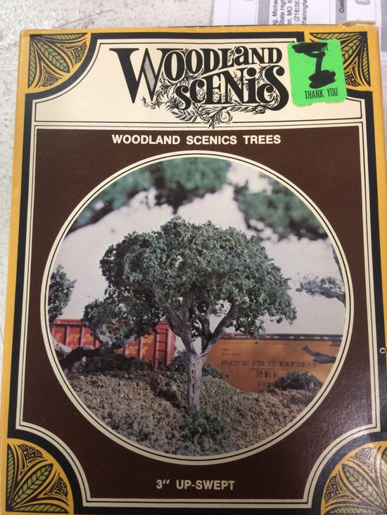 Woodland Scenics HO TK 15 Scenery Vintage 3" Up-Swept Trees (3 Trees)