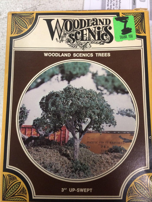 Woodland Scenics HO TK 15 Scenery Vintage 3" Up-Swept Trees (3 Trees)